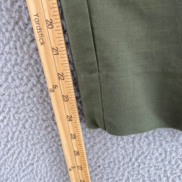 LOFT Pants Womens 14 Plus Marisa The Riviera Green Stretch Skinny Cropped Capri - Picture 11 of 12